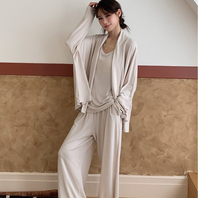 1196 Autumn Light and Warm Home Wear for Women, Bra-Free Vest Three-Piece Set, Acrylic Fiber Thermal Cotton-Padded Pajamas for Women 1196 Autumn Light and Warm Home Wear for Women, Bra-Free Vest Three-Piece Set, Acrylic Fiber Thermal Cotton-Padded Pajamas for Women