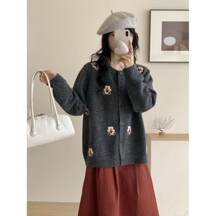 250kg plus size Women's Loose Lazy Fashion Knitted Cardigan Spring and Autumn New Cute Sweater Stylish Jacket