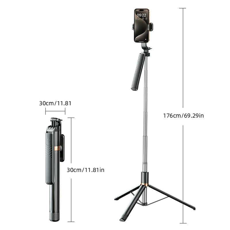 Selfie stick handheld mobile phone stand Douyin Bluetooth live tripod photography photo shoot top shot stabilizer integrated