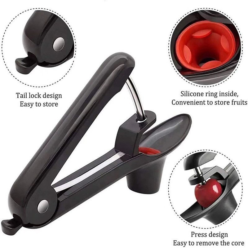 Cherry desnuclear, cherry seed remover, jujube roja extractor de núcleo, cortador de frutas de compresión, pequeño núcleo de frutas remover
