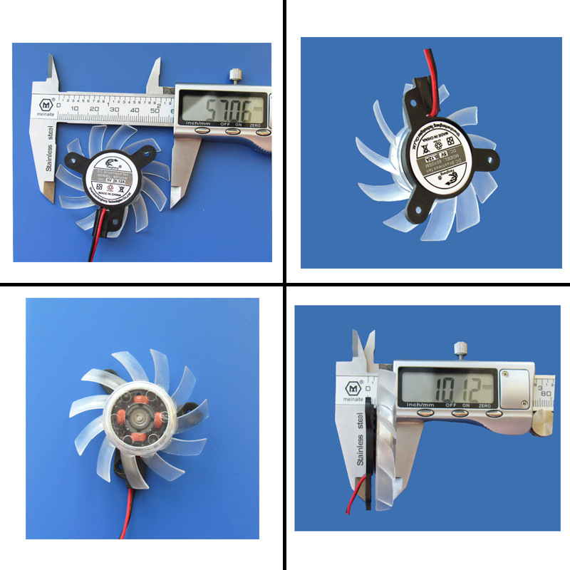 6010帕灯风扇5v12v24v支架圆形60*60*10mm直流散热直流散热风机
