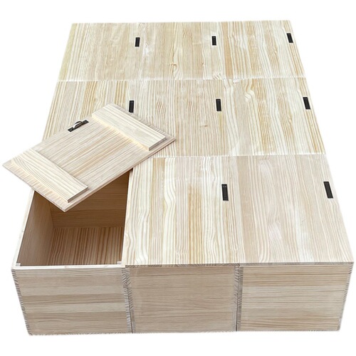 GJU8 tatami wooden box bed storage box bed solid wood storage box free combination bay window cabinet high box bed