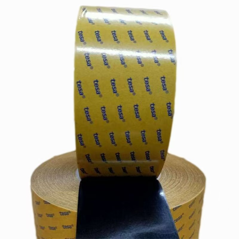 德莎68737黑色PET抗反弹胶带 tesa68737PET黑色双面胶带