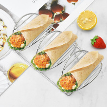 跨境现货taco holder架煎饼架V型玉米卷架304不锈钢墨西哥薄饼架