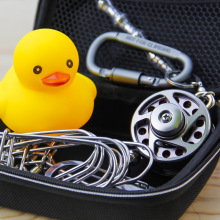 铝合金渔轮活鱼扣鱼路亚锁鱼扣鱼器钢穿鱼串鱼工具路亚垂钓专用