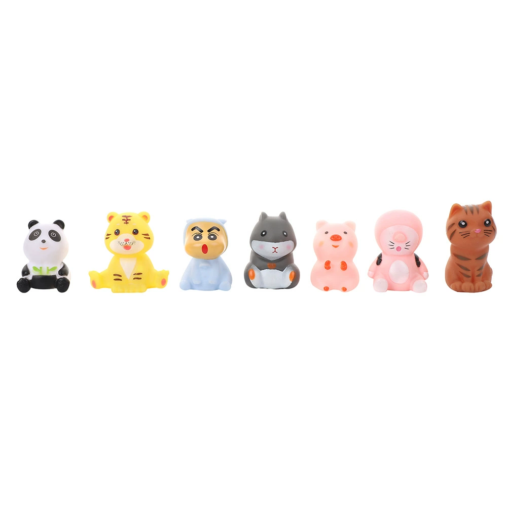 Cartoon electric toy plastic PVC, small doll, with little bears, panda, internet celebrity