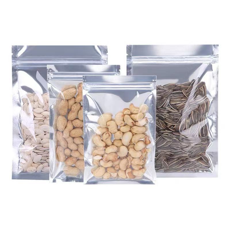 Aluminio de aluminio translúcido fondo plano auto estereoscópico auto sellado bolsa de plástico sellado bolsa de aluminio gruesa bolsa de embalaje al por mayor