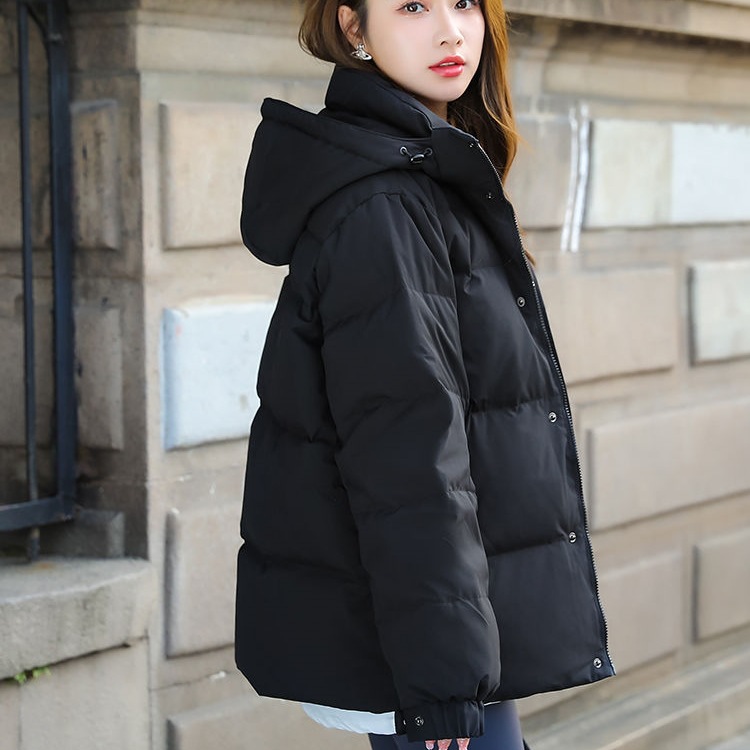 女装羽绒服女短款小个子冬季2025年新款加厚连帽情侣款宽松中戏