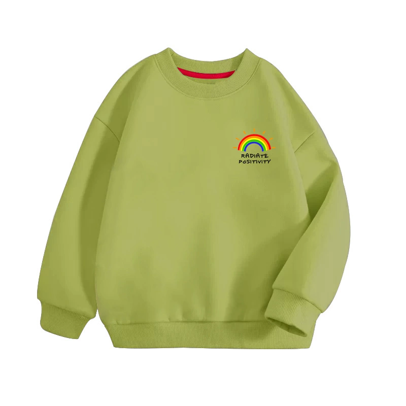 Детский хлопковый мультяшный свитшот с длинным рукавом осенью, детская одежда, для подростков