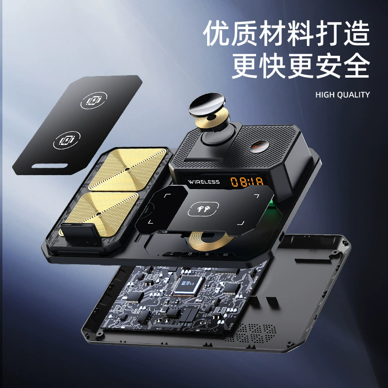 Folding wireless charger, universal watch charging, three in one