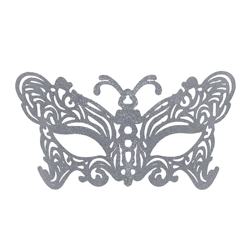 Carnaval Halloween nuevo polvo brillante retro mariposa máscara de mitad de cara máscara de maquillaje de fiesta props de decoración