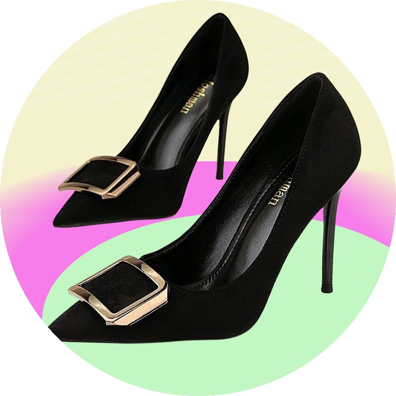 New women's shoes fashion shoes high heels pointed suede stiletto heel 5CM/7CM/9CM 34-41 size New women's shoes fashion shoes high heels pointed suede stiletto heel 5CM/7CM/9CM 34-41 size