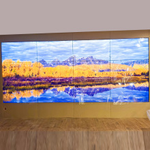 定制LED显示屏全彩屏室内电子广告屏拼接屏55寸直播大屏幕