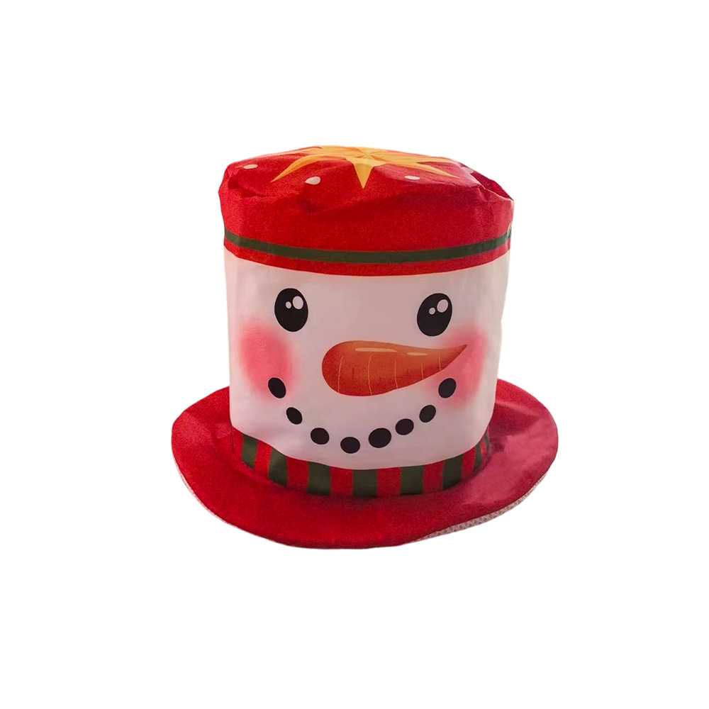 Nuevo sombrero de Navidad transfronterizo de EE.UU. Tío Sam sombrero navideño accesorios de decoración de dibujos animados para niños sombrero alto sombrero superior image 24