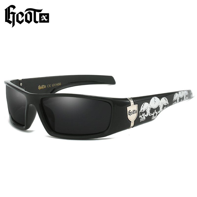 Gcotx Trendy Brand Chicano Motorcycle  Style Hip-Hop Fashion West Coast Polarized Sunglasses G613