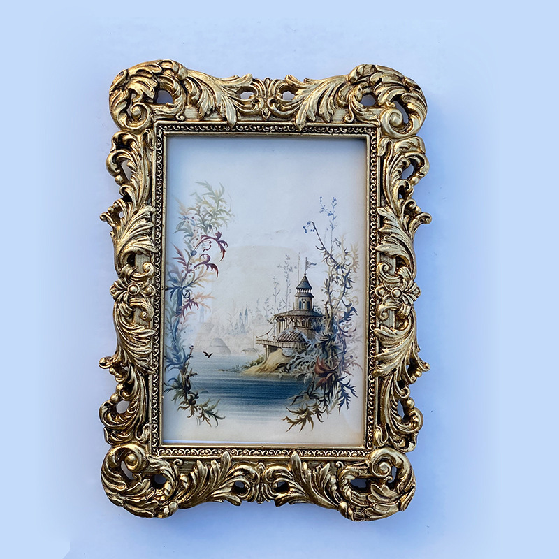 European-style retro resin photo frame picture frame decoration table relief carved vintage creative wall hanging wedding wedding restaurant photo frame European-style retro resin photo frame picture frame decoration table relief carved vintage creative wall hanging wedding wedding restaurant photo frame