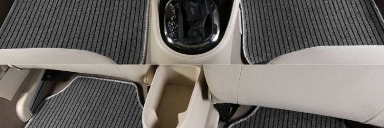 Car mat for cleaning, anti-slip, anti-dirt, easy to clean, full protection mat, TPE wrap-around mat, suitable for cars, with a velvet surface