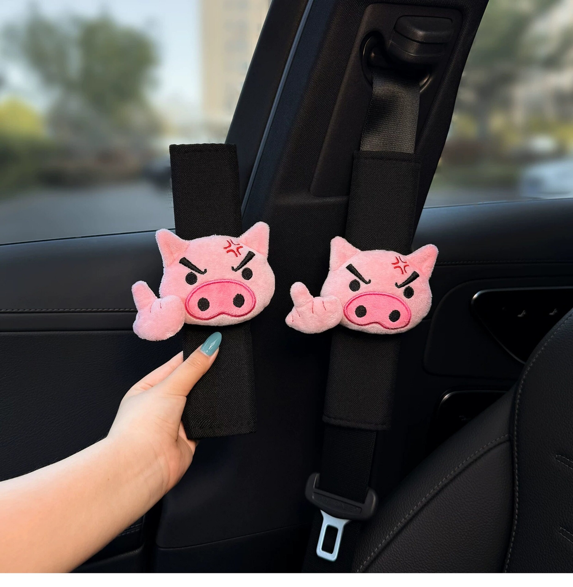 2026 New Car Seatbelt Shoulder Pads, Car Interior Seatbelt Decoration, Anti-Wear Clothing, Cute Couple Set