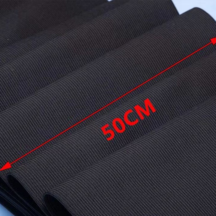 Black in stock 15cm High Elastic Crocheted Knitted Belt Flat Belt Postpartum Belly Belt Trousers Belt Waist Elastic Belt