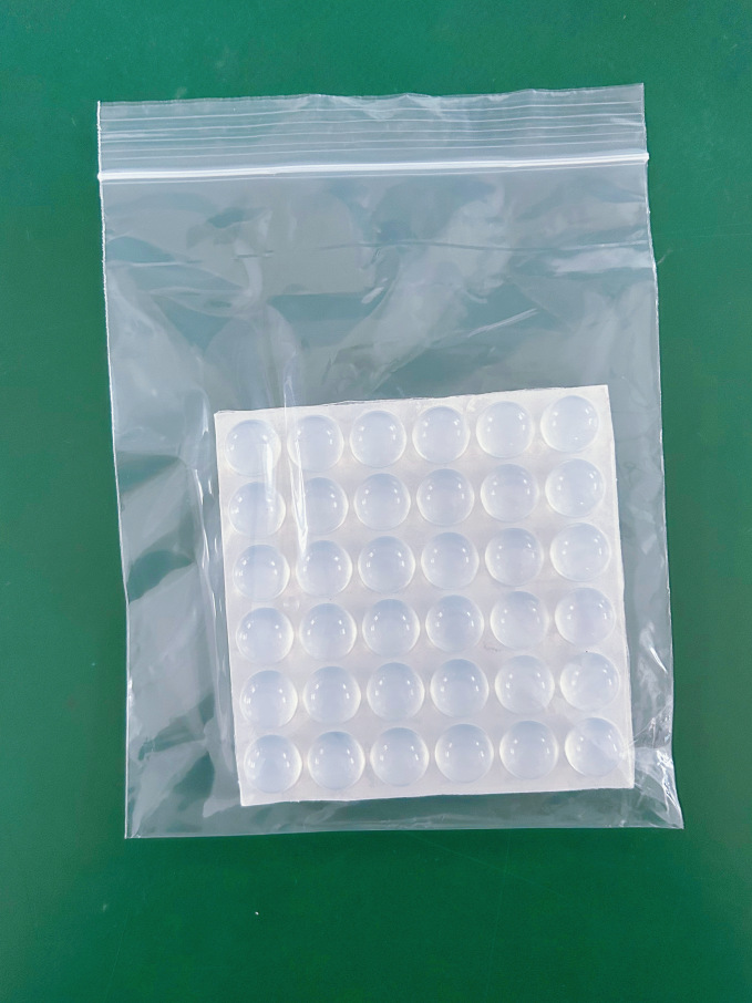 Manija de la puerta almohadilla anticolisión silenciador amortiguador de partículas de gel de sílice partículas de silicona transparentes almohadillas de silicona para el hogar pegatinas anticolisión