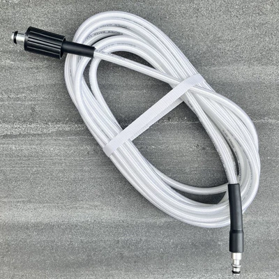 High pressure car wash water gun washer quick plug water gun - mo-gannana-company-vehicle-6m-high-pressure-tube-white