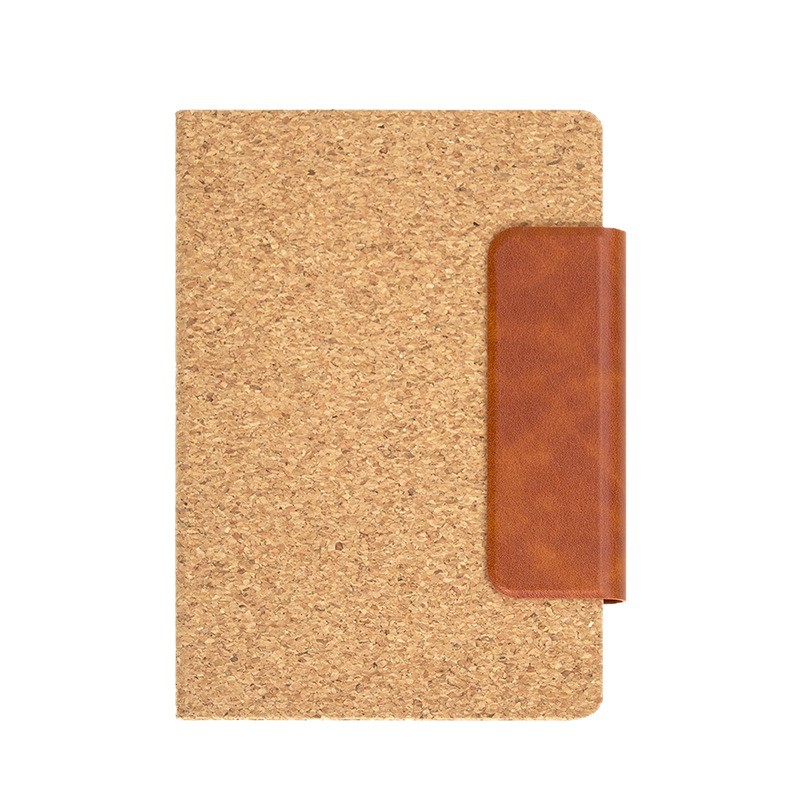 Cuaderno de grano de madera blanda, cuaderno grueso, hebilla magnética de oficina de negocios personalizada a5 bloc de notas, logotipo impreso, papelería al por mayor