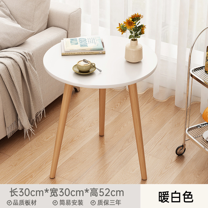 Mesa de centro, sala de estar, hogar, mesa de apartamento pequeño, habitación de alquiler simple, 2025, nueva mesa de té redonda simple
