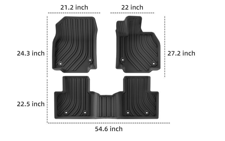 Suitable for 25 Crown Estate Crown Car Floor Mats, Fully Environmentally Friendly Tpe Floor Mats, Trunk Mats, Cross-Border