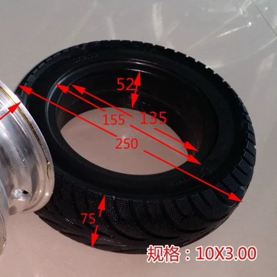 10X2.70-6.5(70/60-6.5) Electric Scooter Elektrikli avtomobil şinləri