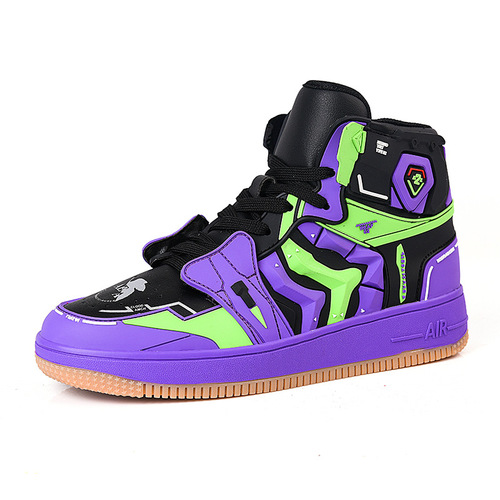 EVA Anime Collaborative Limited Edition AJ High-Top Basketball Shoes for Couples - Men's Casual Sports Shoes, Fashion Trendy Shoes