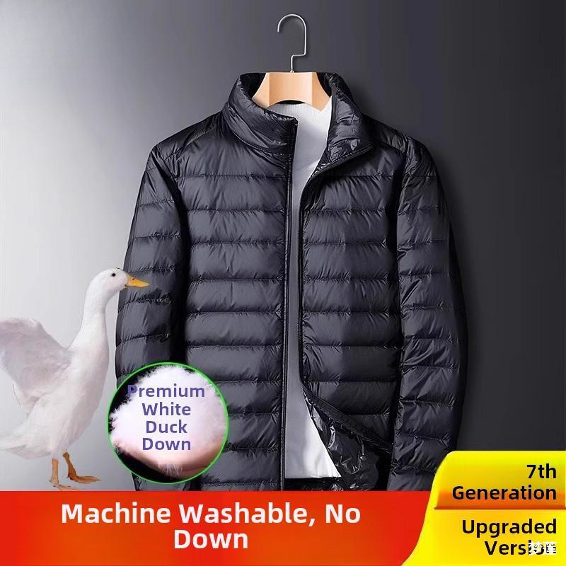 专柜正品羽绒服男士春秋季白鸭绒轻薄可携带加大码冬保暖休闲外套