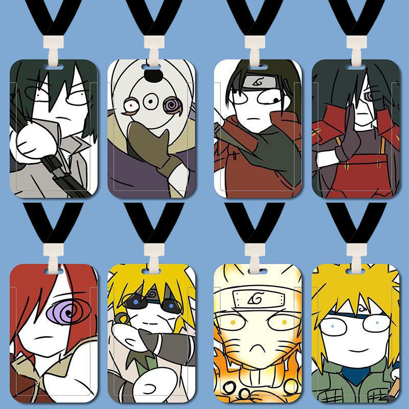 Naruto Quirky Sasuke Blue-Gold Card Holder Meal Card School Id Card Factory Id Card Water Card Bus Subway Card Keychain Naruto Quirky Sasuke Blue-Gold Card Holder Meal Card School Id Card Factory Id Card Water Card Bus Subway Card Keychain