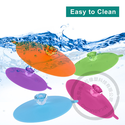 Amazon Best Selling Creative Diamond Silicone Cup Cover Dustproof and Leakproof Bowl Cover Tea Cup Coffee Cup Water Cup Cover