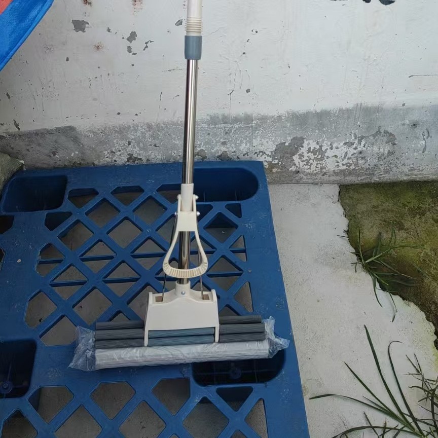 经典双排家用海绵拖把懒人一拖净拖把免手洗滚轮吸水挤水胶棉拖把