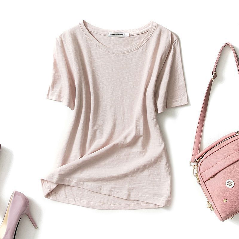 With a round collar, fuchsia