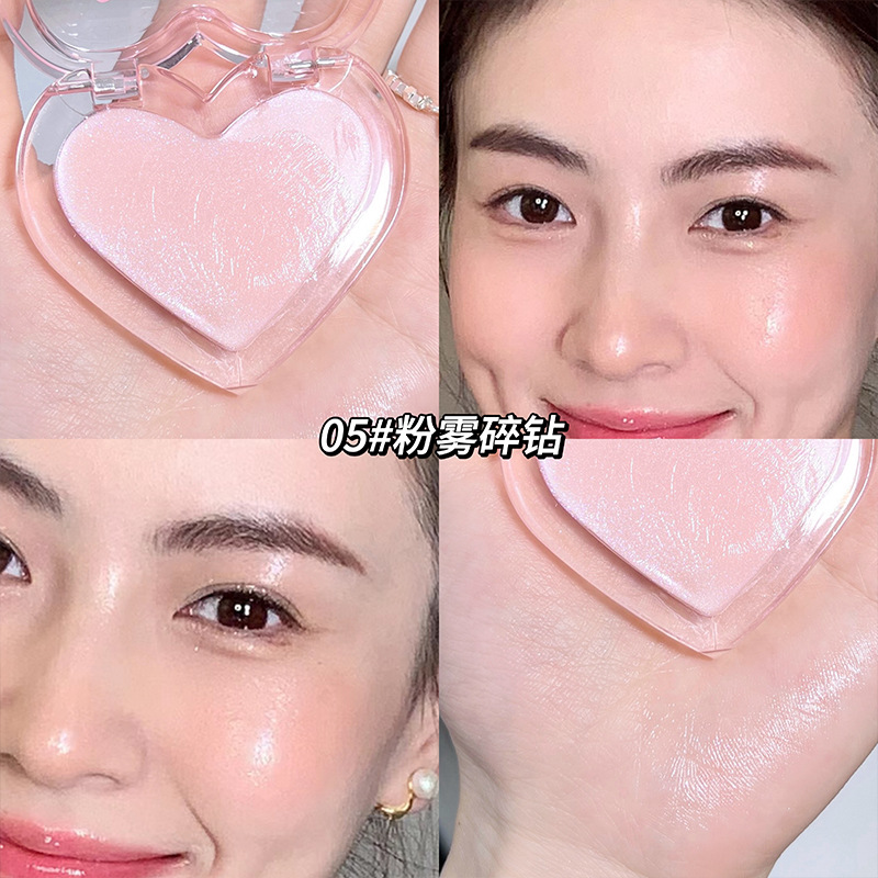 Gege bear brillante y transparente crema de agua de amor monocromático natural brillante facial natural rubina tridimensional