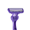 Ms. Inflex high -quality stainless steel disposable three -blade rubber handle shaver
