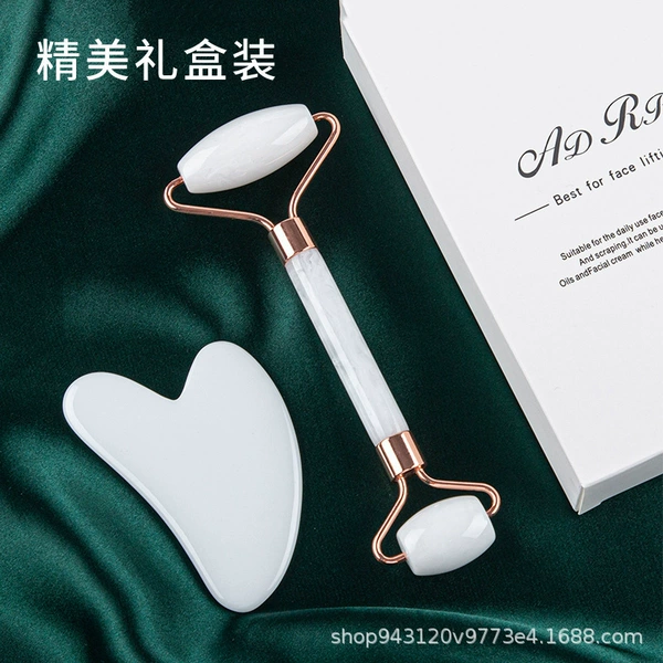 White double head roller+scraping board (gift box)