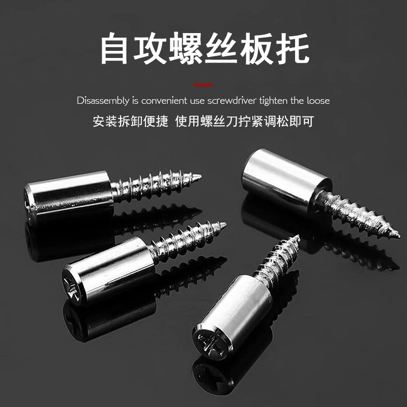 Безударный перекрестный твердый саморез Встроенный держатель для доски Стеклянный шкаф Держатель для шкафа