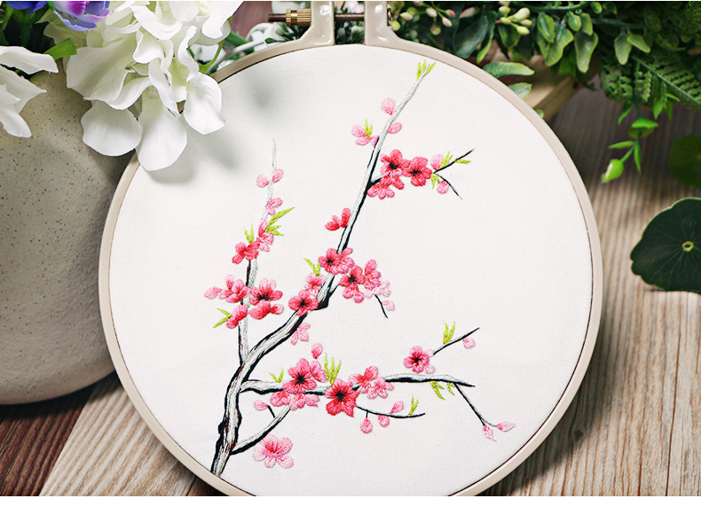 Kit de bordado de estilo antiguo, regalo de bricolaje, bordado tridimensional, kit de materiales para principiantes, cinta de bordado Su, bordado de bricolaje, fácil de usar para principiantes