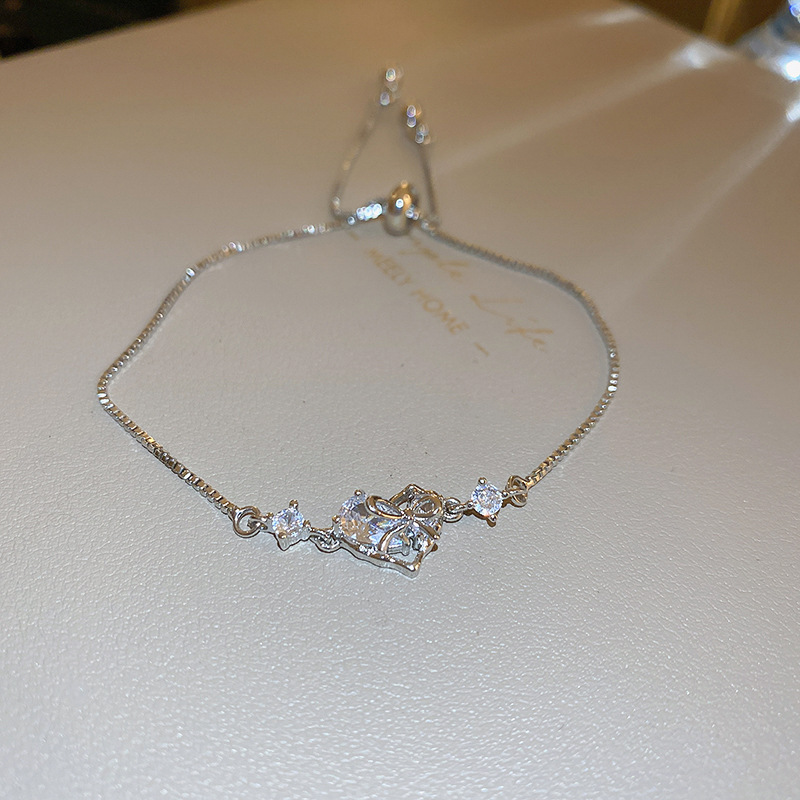 실버 지르콘 사랑 활 팔찌