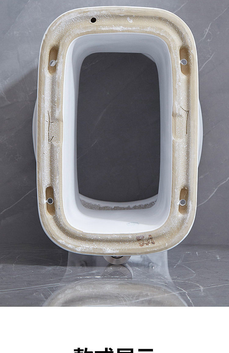 Rural toilet renovation: Household widened dry toilet, dual-purpose for sitting and using the toilet, elderly toilet without flushing, ceramic direct-through type for pregnant women, free shipping undefined
