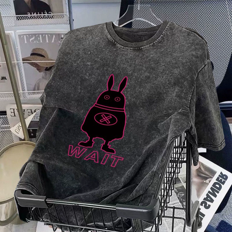 Мужская летняя футболка с коротким рукавом, плотная, с принтом, парная, экспортная, в американском ретро стиле, модный бренд.