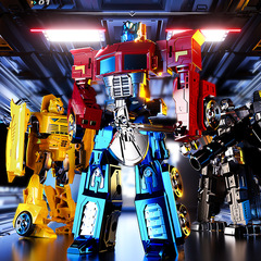 兒童機器人合金正版變形玩具大黃蜂金剛汽車擎天模型3一6歲男孩柱