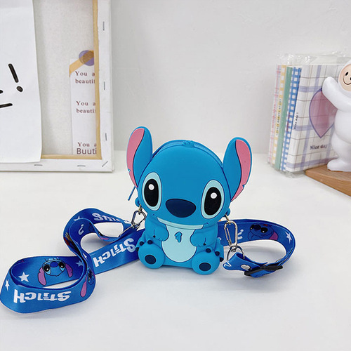 Cute Cartoon Bag Korean Style Multi-purpose Silicone Crossbody Bag New Girl Boy Single Shoulder Bag Trendy Zero Wallet 