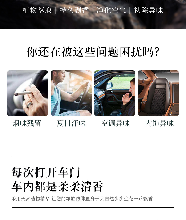 Guanshan Car Aromatherapy Advanced Sense Car Perfume Car Products Lasting Fragrance Without Fire Fragrance Jewelry Ornaments