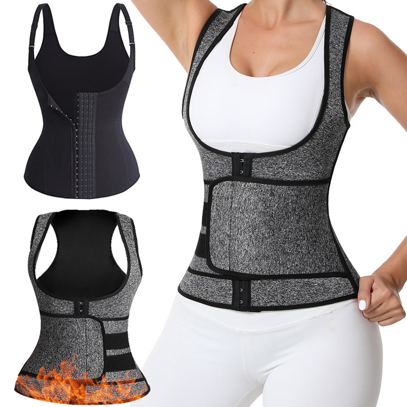 Cross-border fitness sports zipper vest body-shaping jacket postpartum abdomen corset belt corset wholesale Cross-border fitness sports zipper vest body-shaping jacket postpartum abdomen corset belt corset wholesale
