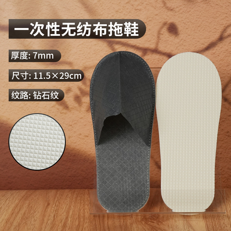 ホテルやB&B用の個別包装された使い捨てスリッパ、ホームホスピタリティ用の厚みのある滑り止めの入浴用スリッパ|undefined