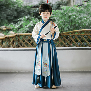Boys Han Dynasty 2025 New Summer Style Chinese Style Fairy Children's Ancient Costume National Style Little Prince Year of the Dragon Suit Wholesale