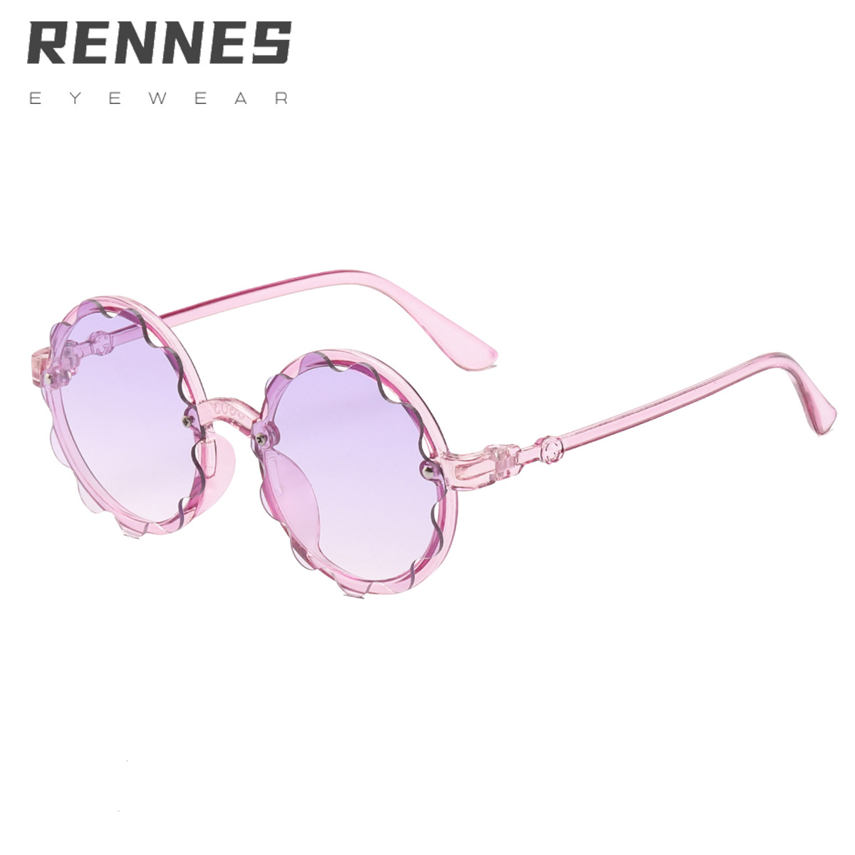 2021 nuevos niños ola océano gafas de sol moda irregular personalidad flor niños gafas de sol 8863